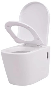 Sanita de parede com cisterna oculta, cerâmica, branco