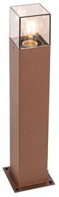 Candeeiro de pé industrial para exterior castanho ferrugem 50 cm IP44 - Denmark Industrial