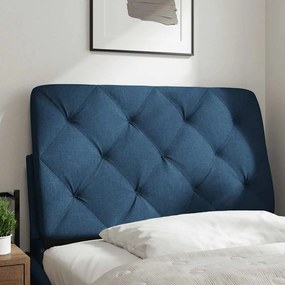 Almofadão de cabeceira 90 cm tecido azul