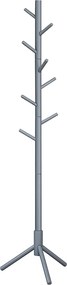 Bengaleiro de madeira ajustável 47 x 47 x 175 cm Cinzento