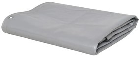 vidaXL Lona 650 g/m² 4x7 m cinzento