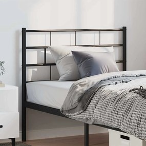 Cabeceira de cama 100 cm metal preto