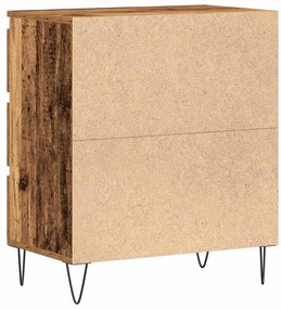 Sideboard vidaXL com Gavetas Madeira Velha 60x35x70 cm Madeira Engenha