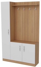 Conjunto de Entrada Naturel - Sapateira, Cabide e Banco – 110x31,8x180