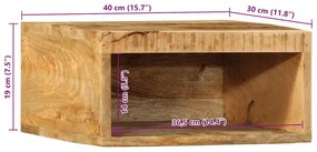 Armário de TV para parede 40x30x19 cm mangueira áspera maciça