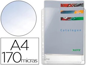 Bolsa Catálogo Esselte Din A4 Pvc 170 Microns com Fole Capacidade 200 Folhas Pack de 5 Unidades