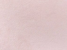 Cama de casal com arrumação em veludo rosa pastel 160 x 200 cm VINCENNES Beliani
