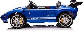 Carro elétrico para Crianças 24V 4x4 Ford GT Rodas Espuma EVA, assento couro ecológico Azul
