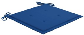 Cadeiras de jardim 8 pcs c/ almofadões madeira de teca maciça