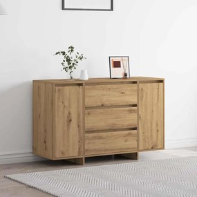 vidaXL Sideboard Carvalho Artisan 120x41x75 cm Madeira Estruturada