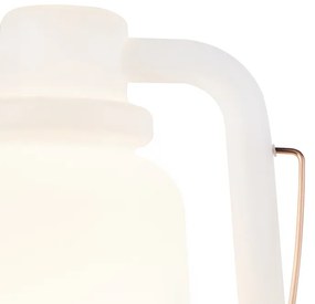 Candeeiro de pé branco 51 cm IP44 - STORM Large