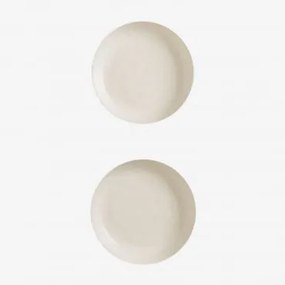 Pacote De 2 Pratos Belvere Deep Gardénia Branco - Sklum