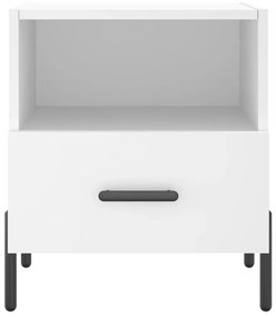 Mesa de cabeceira 40x35x47,5 cm derivados de madeira branco