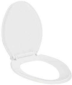 Tampo de sanita fecho suave com design remoção rápida branco