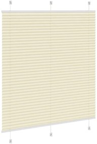 Plissado Cego Creme 120x150 cm Largura Tecido 119,4cm Poliéster