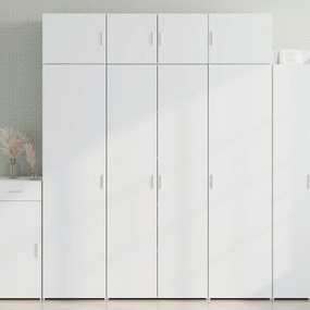 vidaXL Armário de arrumação 80x42,5x225 cm derivados de madeira branco