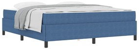 Estrutura da Cama Azul 180 x 200 cm Tecido de veludo côtelé