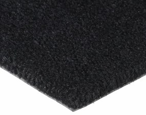 Tapete de porta 50x80 cm fibra de coco tufada preto