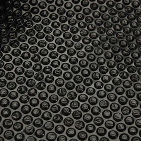 Cobertura de piscina, PE preto quadrado, 6 x 4 m