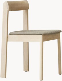 Cadeira em madeira de carvalho com assento em lã Blueprint