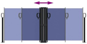 Toldo lateral retrátil 100x600 cm azul