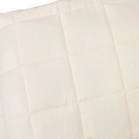 Manta pesada 11 kg 220x235 cm tecido creme-claro