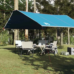 Lona de campismo 420x440 cm impermeável azul