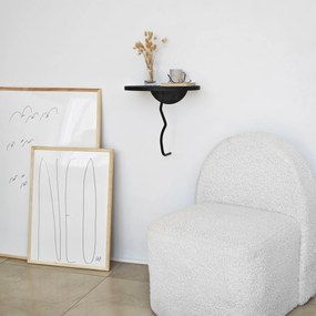 Prateleira Leo – Preto Antracite – 35x35 cm