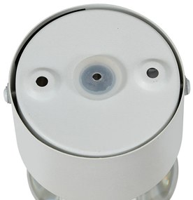 Aplique de parede de design branco incluindo LED IP44 - Lens