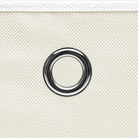 Caixas de arrumação 4 pcs 32x32x32 cm tecido branco
