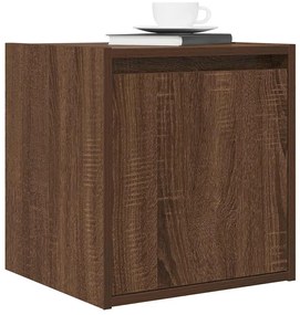 Mesa de cabeceira de parede 38x34x40 cm carvalho castanho