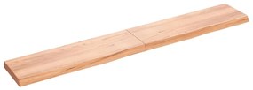 vidaXL Prateleira de parede 200x30x(2-6) cm carvalho tratado castanho