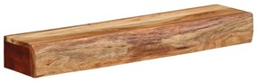 Prateleiras parede 2 pcs 60x17x8 cm madeira de acácia maciça