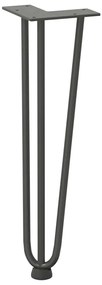Pernas de grampo para mesa de centro 4 peças antracite 42 cm aço maciç