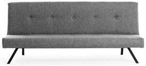 Sofá-Cama Zola de 3 Lugares com Estrutura Metálica – 180x102 cm – Cinz