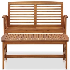 2 pcs conjunto lounge de jardim madeira de acácia maciça