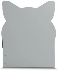 Cama para criança Animais Gatinho Pequena 165 x 87 x 112 cm, Oferta colchão e Estrado, confortável, capacidade de 100 kg Cinzenta