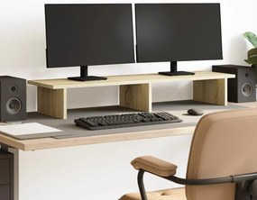 vidaXL Suporte para monitor derivados de madeira carvalho sonoma