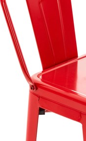 Banco de bar Mason Metal 96 x 44 x 43 cm Vermelho