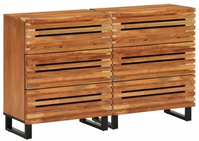 vidaXL Aparadores 2 pcs 60x34x75 cm madeira de acácia maciça
