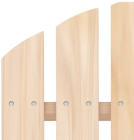 Cadeira de jardim e otomano Adirondack 2 lugares abeto