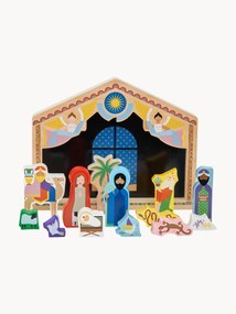 Presépio de Natal artesanal The Crib, conjunto de 14