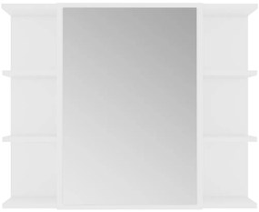 3 pcs conjunto de móveis de casa de banho contraplacado branco