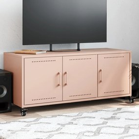 Móvel de TV 100,5x39x43,5 cm aço rosa