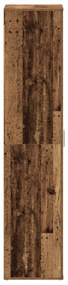 Armário de Sapatos Madeira Velha 80x39x180 cm Madeira Derivada