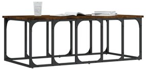 Mesa de centro 100x50x35,5 cm derivados madeira carvalho fumado
