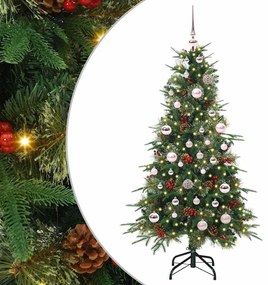 vidaXL Árvore de Natal Articulada Artificial Verde 150 cm PE e PVC