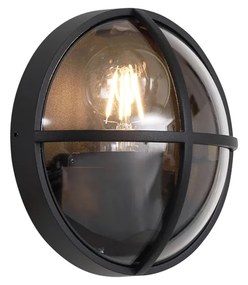Candeeiro de Parede Exterior Preto Redondo IP65 - Target Industrial