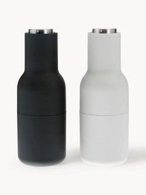 Saleiro e pimenteiro de designer com tampa em aço inoxidável Bottle Grinder, 2 uni.