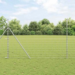 Cerca de Campo vidaXL 1.6x25 m Aço Galvanizado